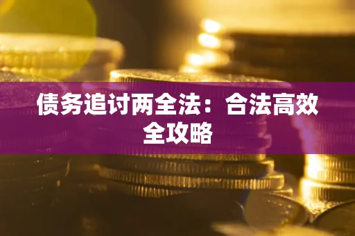 武汉债务追讨两全法：合法高效全攻略