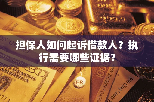 武汉担保人如何起诉借款人？执行需要哪些证据？