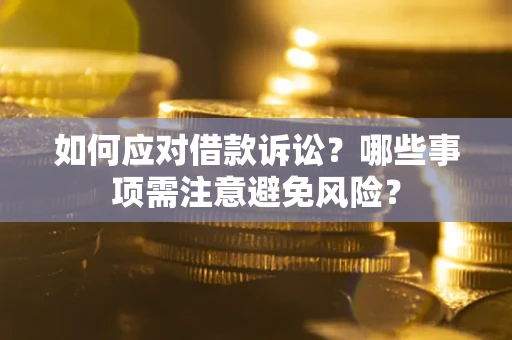 武汉如何应对借款诉讼？哪些事项需注意避免风险？