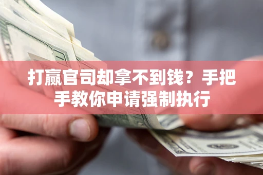 武汉打赢官司却拿不到钱？手把手教你申请强制执行