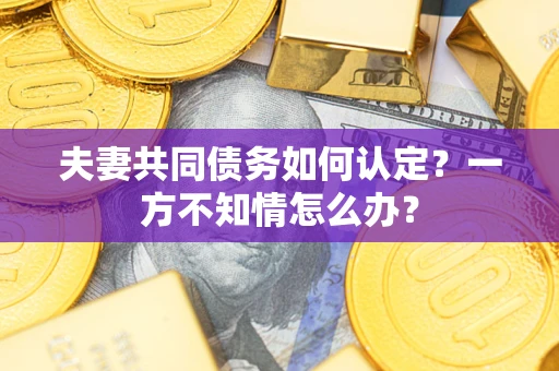 武汉夫妻共同债务如何认定？一方不知情怎么办？