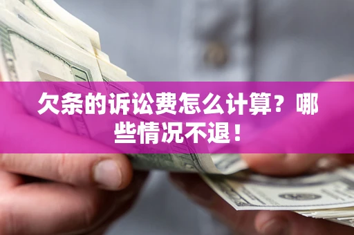 武汉欠条的诉讼费怎么计算？哪些情况不退！