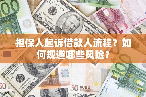 武汉担保人起诉借款人流程？如何规避哪些风险？
