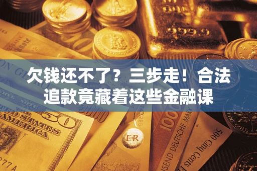 武汉欠钱还不了？三步走！合法追款竟藏着这些金融课