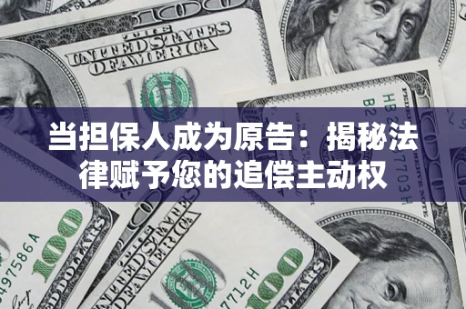 武汉当担保人成为原告：揭秘法律赋予您的追偿主动权