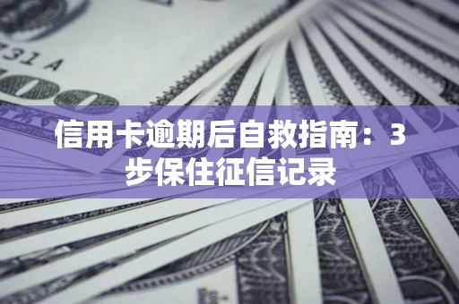 武汉信用卡逾期后自救指南：3步保住征信记录