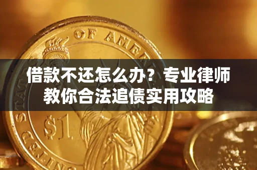 武汉借款不还怎么办？专业律师教你合法追债实用攻略