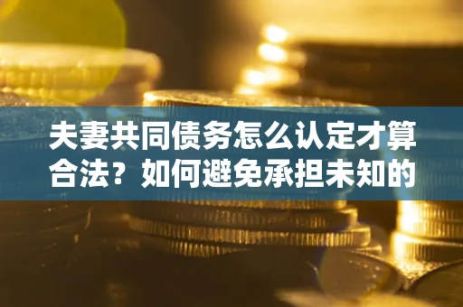 武汉夫妻共同债务怎么认定才算合法？如何避免承担未知的债务风险？