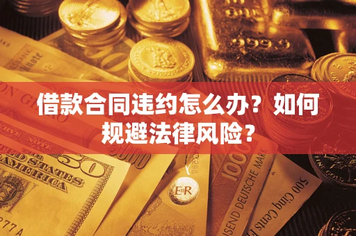 武汉借款合同违约怎么办？如何规避法律风险？